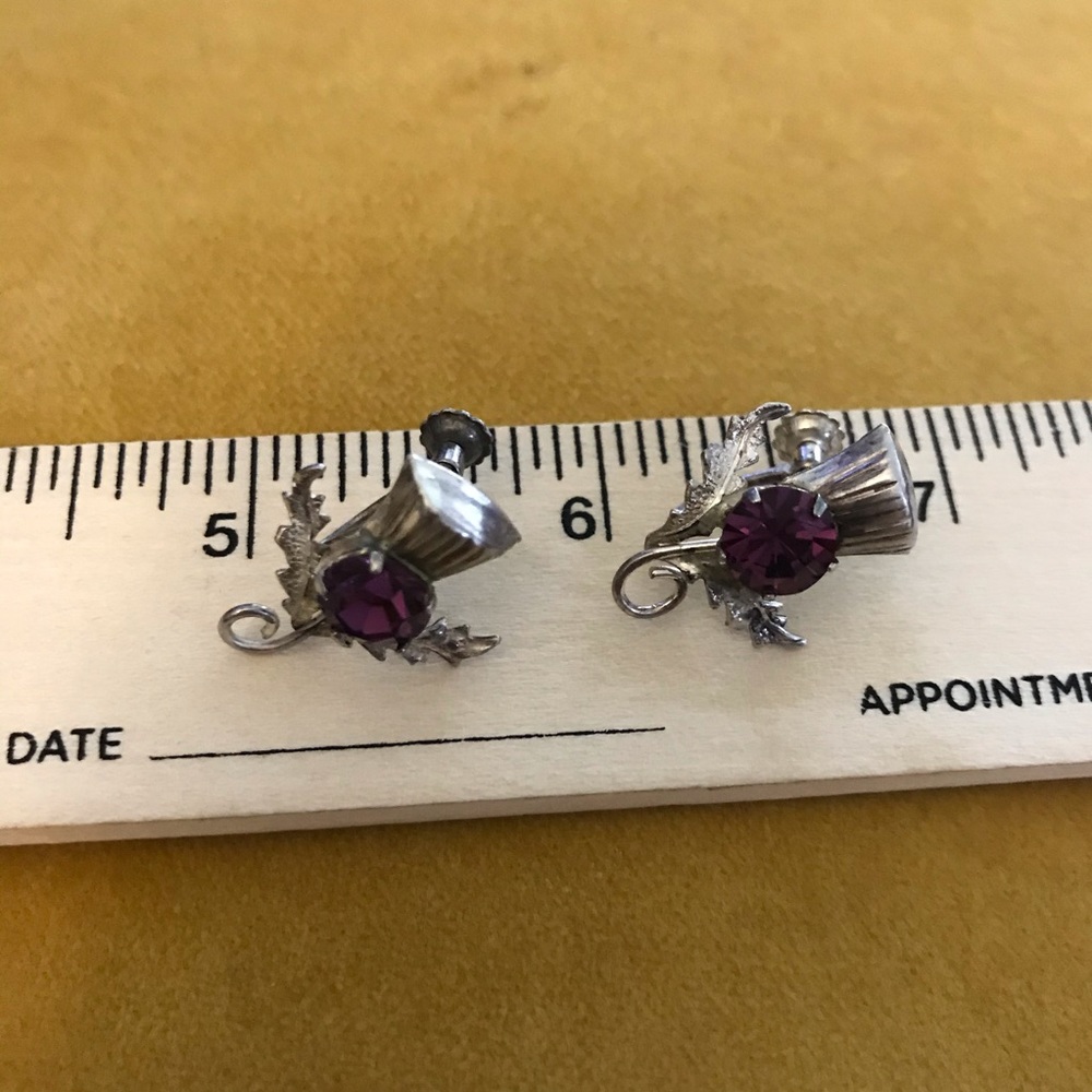 EUC Vintage Ward Brothers Sterling Silver Earrings - Picture 7 of 8